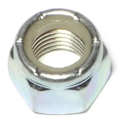 7/16″-20 Zinc Plated Grade 2 Steel Fine Thread Nylon Insert Lock Nuts
