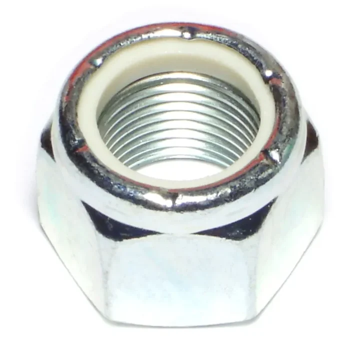 7/8″-14 Zinc Plated Grade 2 Steel Fine Thread Nylon Insert Lock Nuts