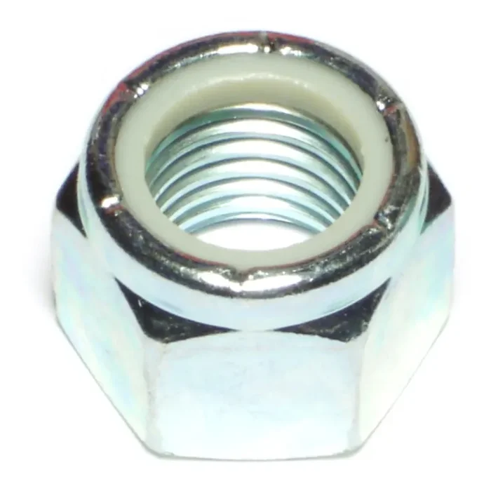 7/8″-9 Zinc Plated Grade 2 Steel Coarse Thread Nylon Insert Lock Nuts