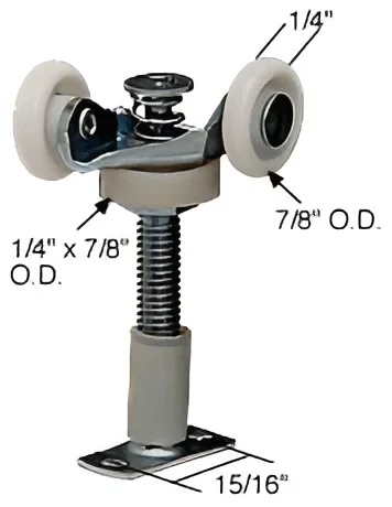 7/8″ Twin Nylon Wardrobe Roller for Acme by C.R. Laurence