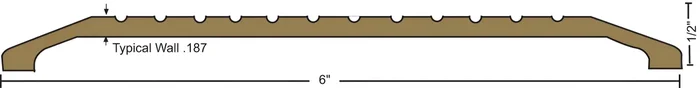 72″ Architectural Bronze Saddle Threshold – NGP