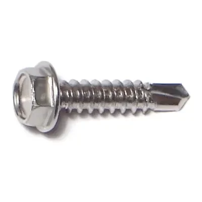 8-18 x 3/4″ 410 Stainless Steel Hex Washer Head Self-Drilling Screws