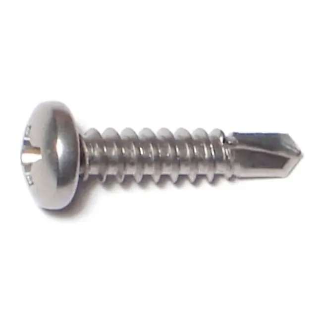 8-18 x 3/4″ 410 Stainless Steel Phillips Pan Head Self-Drilling Screws