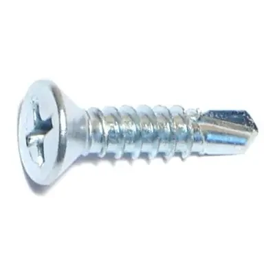 8-18 x 3/4″ Zinc Plated Steel Phillips Flat Head Self-Drilling Screws