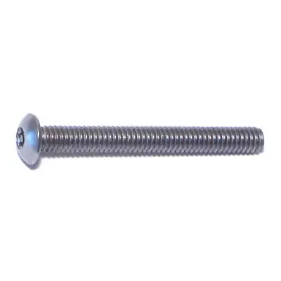8-32 x 1-1/2″ 18-8 Stainless Steel Coarse Thread Security Star Drive Button Head Machine Screws