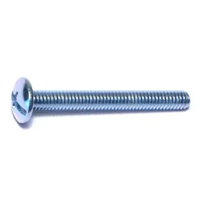 8-32 x 1-1/2″ Zinc Plated Steel Coarse Thread Combo Truss Head Machine Screws