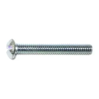 8-32 x 1-1/4″ Zinc Plated Steel Coarse Thread Slotted Round Head Machine Screws