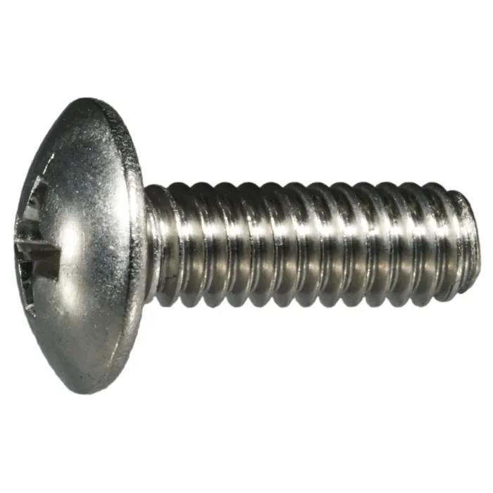 8-32 x 1/2″ 18-8 Stainless Steel Coarse Thread Phillips Truss Head Machine Screws