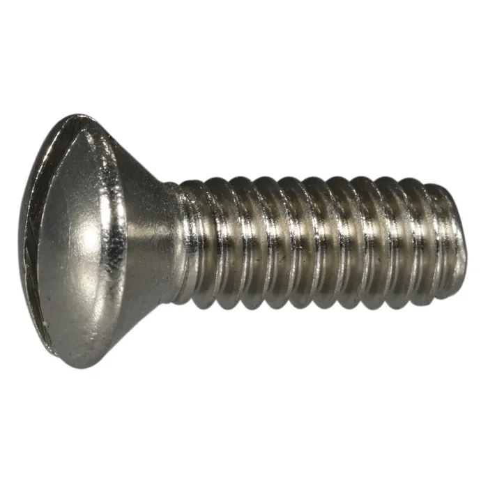 8-32 x 1/2″ 18-8 Stainless Steel Coarse Thread Slotted Oval Head Machine Screws