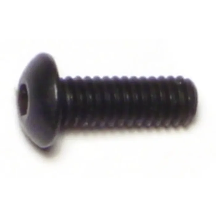 8-32 x 1/2″ Plain Steel Coarse Thread Button Head Socket Cap Screws