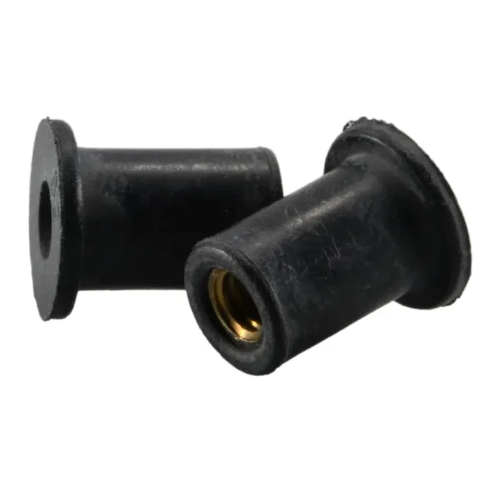 8-32 x 1/2″ Rubber Coarse Thread Wide Head Well Nuts