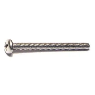 8-32 x 2″ 18-8 Stainless Steel Coarse Thread Phillips Pan Head Machine Screws