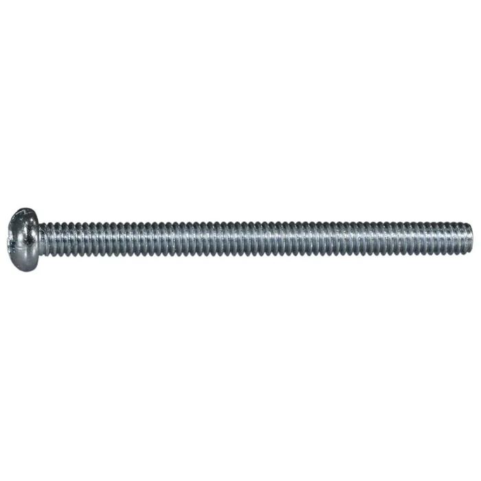 8-32 x 2″ Zinc Plated Steel Coarse Thread Combo Round Head Machine Screws