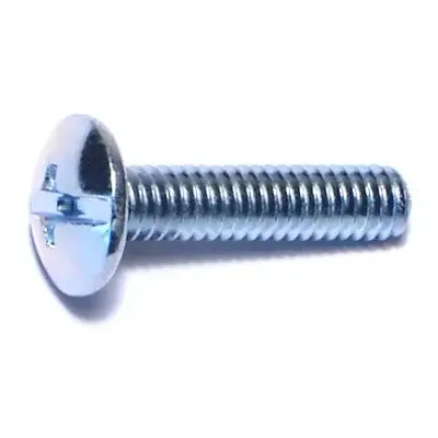 8-32 x 3/4″ Zinc Plated Steel Coarse Thread Combo Truss Head Machine Screws