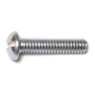8-32 x 3/4″ Zinc Plated Steel Coarse Thread Slotted Round Head Machine Screws