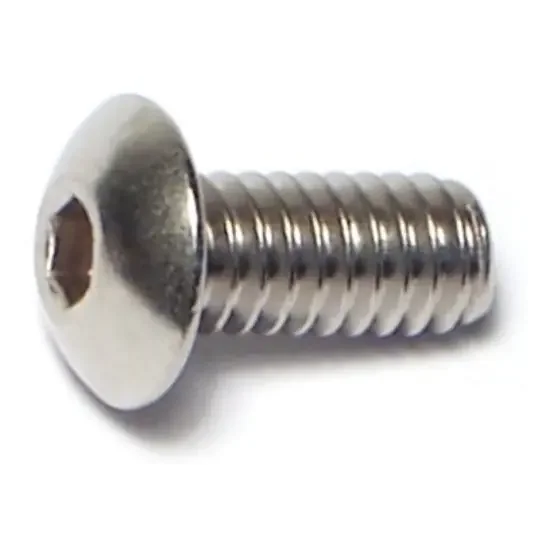 8-32 x 3/8″ 18-8 Stainless Steel Coarse Thread Button Head Socket Cap Screws
