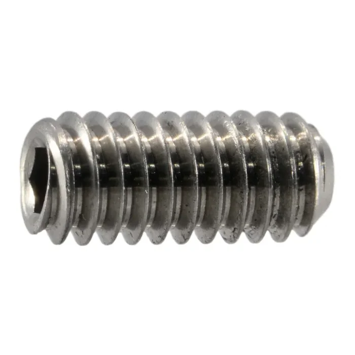 8-32 x 3/8″ 18-8 Stainless Steel Coarse Thread Hex Socket Headless Set Screws