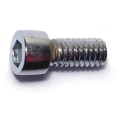 8-32 x 3/8″ Chrome Plated Steel Coarse Thread Smooth Head Socket Cap Screws