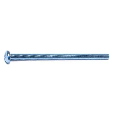 8-32 x 3″ Zinc Plated Steel Coarse Thread Phillips Pan Head Machine Screws