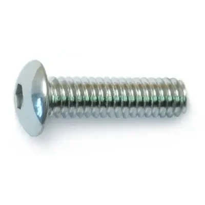8-32 x 5/8″ Polished 18-8 Stainless Steel Coarse Thread Button Head Socket Cap Screws