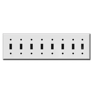 8 Toggle Switch Plate Covers