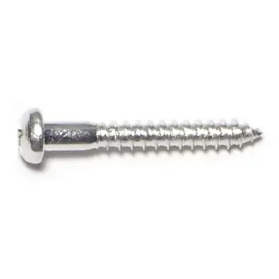 8 x 1-1/4″ Aluminum Phillips Round Head Wood Screws