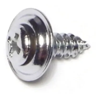 8 x 5/8″ Steel Phillips Oval Trim Washer Head Sheet Metal Screws