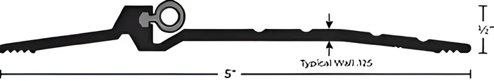 84″ ADA Compliant DKB-finish Bumper Threshold | NGP Weatherstripping