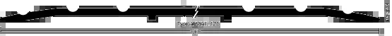 84″ Mill Aluminum Saddle Threshold, 1/4″ x 8″ by NGP