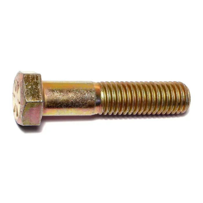 9/16″-12 x 2-1/2″ Zinc Plated Grade 8 Steel Coarse Thread Hex Cap Screws