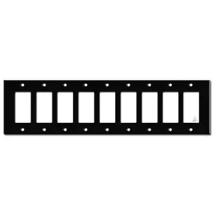 9 Decor Rocker GFCI Outlet Switchplate – Black