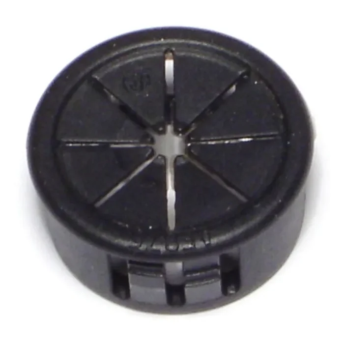 .937″ OD x 9/16″ Black Nylon Plastic Panel Grommets