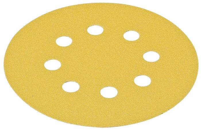 Abrasive Paper Disc 5″ Aluminum Oxide Hook-N-Loop with 8 Holes – Hafele