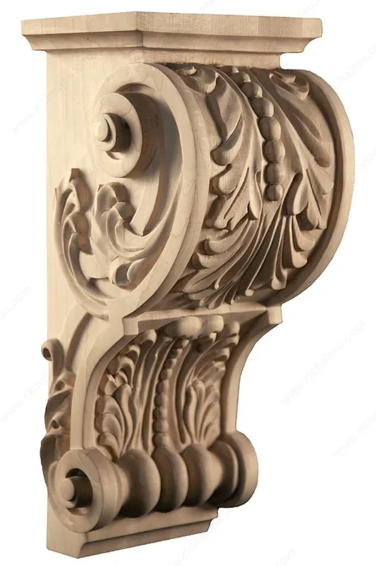 Acanthus Style Corbel – 7 1/2 in by Richelieu | Decorative Wood Corbel