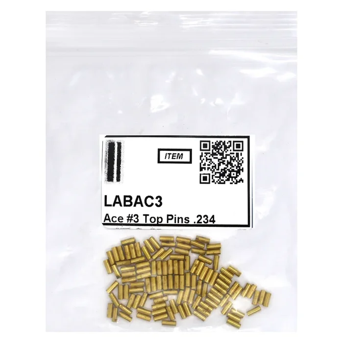 Ace 3 Top Pins .234, Vial 100 Pins – Lab Security Systems