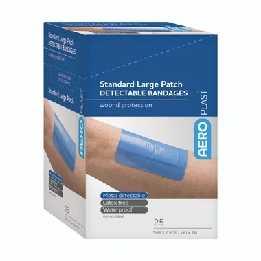 AERO AEROPLAST Detectable Large Patch Bandages 25/box – AD1001US