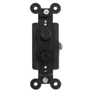 All Black Antique Reproduction 4 Way Push Button Light Switch