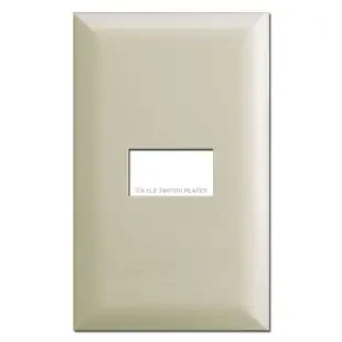 Almond Touch Plate 1 Button 5000 Series Low Volt Switchplates