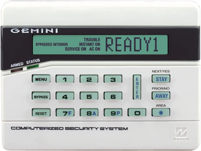 Alpha Symbol (LCD Type) Keypad by Napco Security Alarm