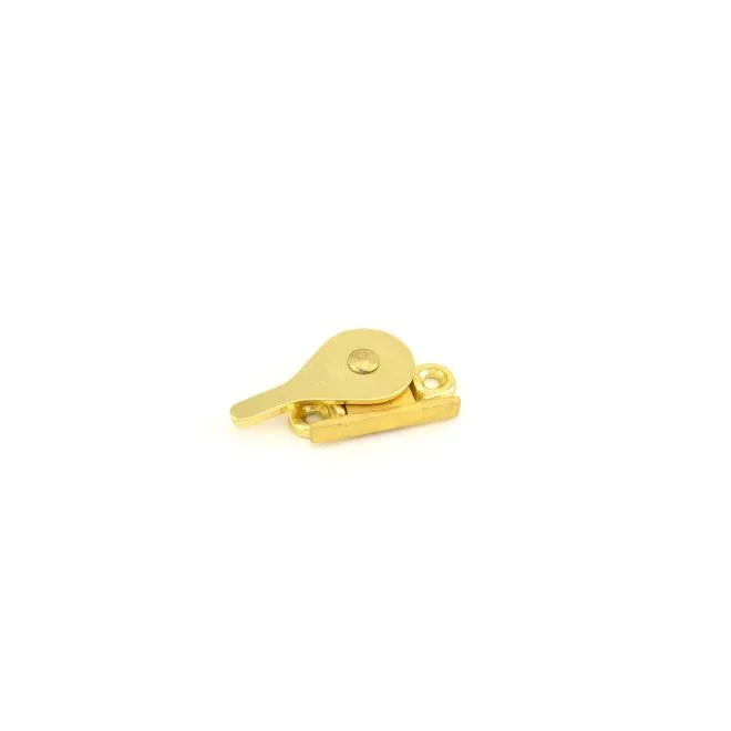 Aluminum Side Window Lock – Bright Brass Finish by Ives Commercial