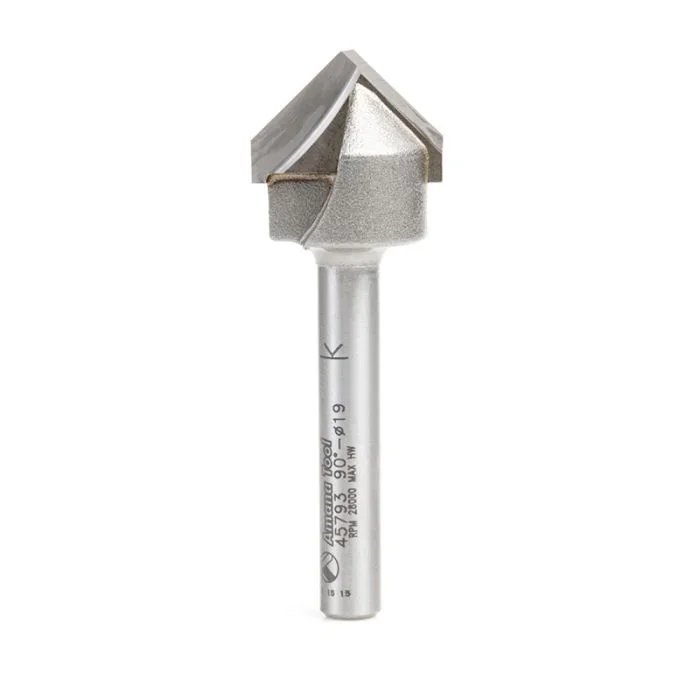 Amana Tool 45793 3/4″ Carbide Tipped V-Groove Router Bit
