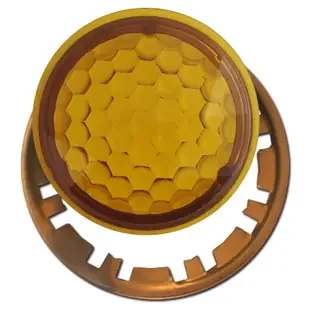 Amber Jewels for Round Pilot Light Switch Cover Plates
