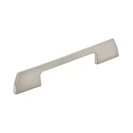 Amerock Angle Pull 5-1/16″ (128mm) Center to Center, 3/16″ (5mm) Length, Satin Nickel Cabinet Pull / Handle