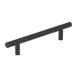 Amerock Bar Pulls Hollow 5-1/16″ (128mm) Center to Center, 7-3/8″ (187mm) Length, Matte Black Cabinet Pull / Handle