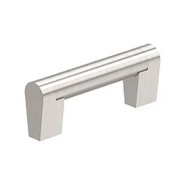 Amerock Composite Pull 3″ (76mm) Center to Center, 3-5/8″ (92mm) Length, Satin Nickel Cabinet Pull / Handle