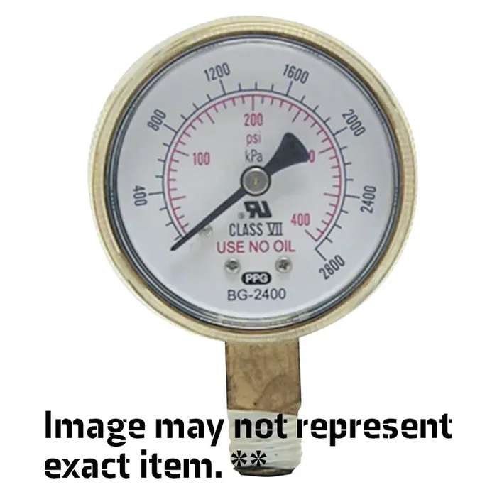 Anchor Replacement Gauge 2″, 400psi, Brass
