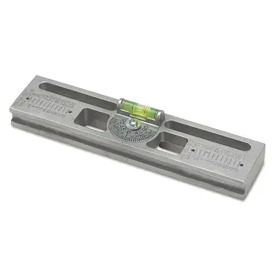 Angle Level, 9 in L, 1 Vial, Aluminum