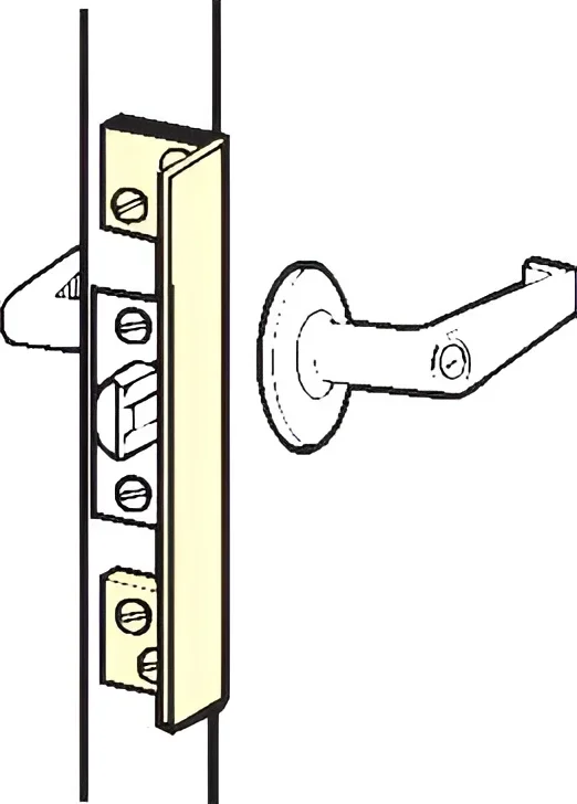 Angled Latch Protector Mortised in Door Edge – 10in x 1-1/2in – Don-Jo Mfg Inc