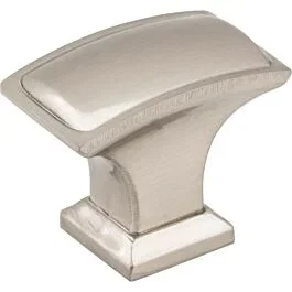 Annadale Style Cabinet Hardware Knob, Satin Nickel 1-1/2 Inch Length