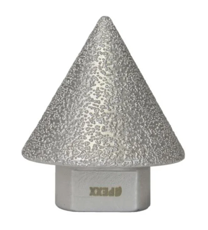 Apexx Brazed Diamond Cone 2″ Diameter 5/8-11